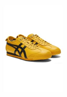 Onitsuka Tiger MEXICO 66 SD - Sneakers - yellow black Onitsuka Tiger Women Shoes, Onitsuka Tiger Yellow, Tiger Mexico 66, Yellow Sneakers, Clothing Outfits, Black Trainers