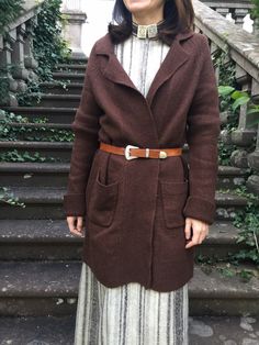 "Super cozy knit cardigan from Boden. It's made of deep brown, quality wool yarn . This cardigan has 2 front pockets, a small collar, and no closure. Very good vintage condition. Label: Boden Marked as size 12. Fits to size S\\M Model is size S. Measured laying flat: Chest: 46 cm \\ 18'' Waist: 46 cm \\ 18'' Hips: 51 cm \\ 20'' Underarm to hem: 61 cm \\24\" Shoulder to hem: 93 cm \\ 36\" Sleeve length incl shoulder 82 cm\\ 32,8'' Although I try to do my best to give the original color of the ite Brown Winter Cardigan With Pockets, Classic Brown Sweater Coat For Winter, Brown Long Sleeve Sweater Coat With Pockets, Brown Winter Sweater With Pockets, Brown Sweater Coat With Pockets, Brown Sweater Coat With Pockets For Work, Cozy Brown Cardigan For Workwear, Brown Cardigan With Pockets For Work, Brown Workwear Cardigan With Pockets