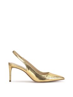 Product Description Classic Sling-Back Pump Product Details Heel Height: 3.0" Faux Leather Imported Gold Closed Toe Heels, Closed Toe Heels, Gold Pumps, Gold Heels, Slingback Heel, Sling Back, Slingback Pump, Stiletto Heel, Easy Wear