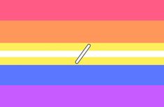 a rainbow flag with a white stripe and a black outline on the bottom right corner