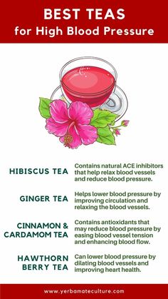 4 Best Herbal Teas for High Blood Pressure Herbs For Blood Pressure, Blood Pressure Lowering Foods, Best Herbal Teas, High Blood Pressure Recipes, High Blood Pressure Diet, High Blood Pressure Remedies, Herbal Remedies Recipes, Best Herbal Tea