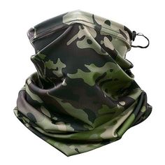 Whether you're wantin' to keep warm in the woods or on your bike, this versatile and comfortable neck & face \\gaiter tube will do the job. In 6 camo designs - collect all of them and never have to witness your snots turning into icicles again. SPECS - Soft and cool to the touch - 14 ways to rock 'em*- All-season use: lightweight, moisture-wicking fabric for the Summer, which insulates heat in the Winter- Drawstring seals in warmth- Military grade- Material: worsted spandex; composition - 85 Military Scarf, Motorcycle Face Mask, Military Camouflage, Camo Designs, Military Army, Scarf Men, Face Shield, Neck Gaiter, Face Cover