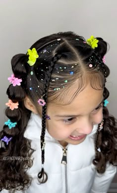 #peinados  #hairstyles  #ponytail #braids  #braidstyles #peinadosrecogidos #peinadosrapidos  #peinadoscreativos Princess Peach Hairstyle Kids, Baby Girl Hairstyles Curly, Peinados Hair Styles