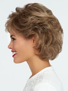 Tango by Raquel Welch is a short, sophisticated shag with bangs. This textured, wavy style features all over layers, soft body and curls. You’ll love its versatility with easy and varied styling options. It offers a Sheer Indulgence™ monofilament top that creates the appearance of natural hair growth and allows for parting versatility – you can part the hair in any direction! And the Memory Cap® base provides a light, cool and comfortable fit. Tango is a go-to style for anyone who loves a short Raquel Welch Wigs, Bob Cut Wigs, Best Wigs, Long Wigs