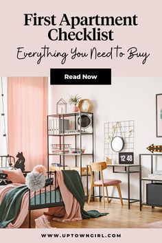 first apartment checklist everything you need to buy Living Room Essentials List, Apartment Moving Checklist, Functional Apartment, New Apartment Essentials, New Apartment Checklist, Apartment Necessities, Apartment Must Haves, First Apartment Essentials