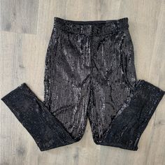 Women’s Express High Rise Sequin Ankle Pants / Size M Elegant High-waisted Sequin Pants, Fitted High-waisted Sequin Pants, Glamorous High-waisted Sequin Pants, High-waisted Sequin Stretch Pants, Luxury High-waisted Sequin Pants, Jumpsuits Women, Ankle Pants, Women's Pants, Bottoms Pants