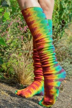 Tie Dye Scrunchable Socks – Sock Dreams Multicolor Casual Thigh-high Socks, Multicolor Thigh High Casual Socks, Casual Multicolor Thigh High Socks, Tie Dye Sticker, Kilt Socks, Half Socks, Compression Gloves, Plus Size Tights, Tabi Socks