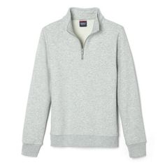 Made from cozy-soft fleece, this quarter-zip pullover is a lightweight layer for any day of the week. Size: L.  Color: Gray.  Gender: unisex.  Age Group: adult. Quarter Zip Fleece, Quarter Zip Jacket, Fleece Sweater, Day Of The Week, Quarter Zip Pullover, Shop Home, 1/4 Zip, Grey Sweater, Fleece Jacket