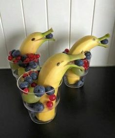 banana dolphin fruit cup - don't you love this?