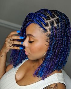 Goddess Braid Styles, Colored Braids, Goddess Braids Hairstyles, Bob Braids