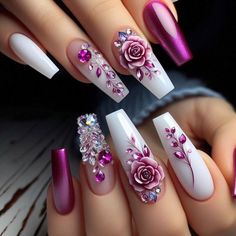 Made with AI @Copyright by អាណាចក្រសម្រស់ [[ Beauty Empire ]] 🇰🇭 Unique Nail Designs, Cute Nails For Fall, Fancy Nails Designs, Matte Nails Design, Girly Acrylic Nails, Dope Nail Designs, Fabulous Nails, Unique Nails