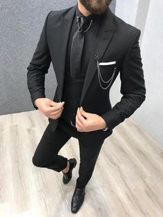 Mens Dress Outfits, Black Suit Men, Slim Fit Suit Men, Smen, Designer Suits For Men, Prom Suits, Slim Fit Suits, Fashion Suits For Men