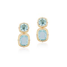 Aquamarine Cushion Cut Drop Earrings with Diamonds Aquamarine Earrings Drop, Sara Paxton, Earrings With Diamonds, About Friendship, Starfish Earrings, Aquamarine Earrings, Friendship Love, Emma Roberts, A Mermaid