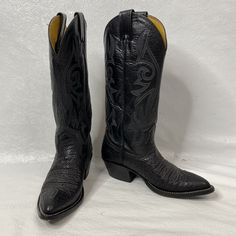 Nocona Boots Made For Alcala's Chicago Men's Size 4b Black Leather Western Cowboy Boots Please Let Me Know If You Have Any Questions Or Need Any Additional Photos Cowgirl Boots Black, Nocona Boots, Western Cowboy Boots, Black Leather Boots, Cowgirl Boots, Western Cowboy, Boots Black, Shoes Heels Boots, Boot Shoes Women