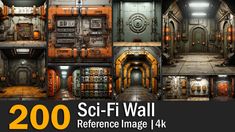 the sci - fi wall reference image pack