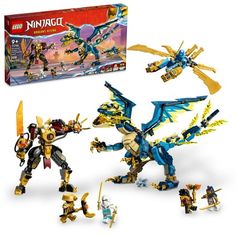 the lego ninja set is in its box and ready to be used as a toy