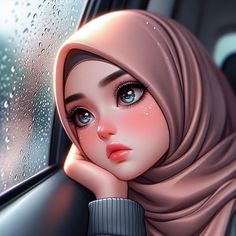 Simple Hijab Tutorial, Ramadan Wishes, Kids Art Galleries, Cartoon Love Photo, Simple Hijab, Islamic Cartoon, Anime Muslim, Hijab Cartoon, Muslim Fashion Hijab