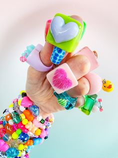 ** READY TO SHIP Made for adult children with exclusive customization by Starlight. Our resin rings are reworked in our studio to bring back a little nostalgia from our childhood! Stay pop! Fluffy Heart ring is a custom resin ring with a fuzzy heart. Literally a cutie! It's like wearing candy on your fingers! ️🔥 📢 Price is for 1 ring. 👉US size: 6.5 (16.9mm diameter approx.) Get in touch for any questions ✰Important note: The colors may vary slightly from what you see online and from your actu 90s Jewelry, Resin Rings, Chunky Ring, Chunky Rings, Resin Ring, Ring Handmade, Handmade Ring, Favorite Jewelry, Heart Ring