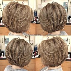 Feminine Stacked Bob Short Layered Bob, Feathered Bob, Stacked Bob, Layered Bob Haircuts, Stacked Bob Haircut, Short Layered, Bob Hairstyles For Fine Hair, Short Layered Haircuts