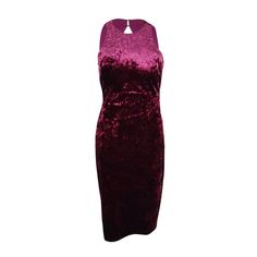 New With Original Tags Style: Sheath, Size Type: Regular, ,, Sleeveless, Dress 90% Polyester, 10% Spandex. Lining 100% Polyester, Hand Wash, Inseam: Burgundy Color, Dress Collection, Sleeveless Dress, Cocktail Dress, Bodycon Dress, Hand Wash, Velvet, Formal Dresses, Womens Dresses