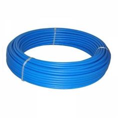 a blue hose on a white background