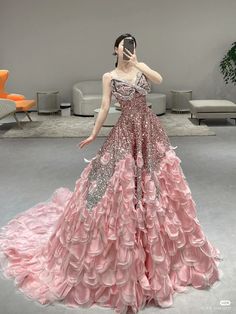 Enchanted Gown Prom, Enchanted Gown, Kpop Dress, Indian Gowns Dresses, Princess Ball Gowns, Classy Dress Outfits, Fairytale Dress, A Line Prom Dresses