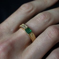 Nice Jewelry Man Emerald Ring, Men's Emerald Ring, Mens Emerald Rings Wedding Bands, Mens Gemstone Ring, Men’s Wedding Band With Emerald, Emerald Wedding Rings Men, Emerald Engagement Ring Men, Men Emerald Ring, Men’s Emerald Ring