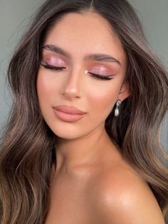 Pink Wedding Makeup, Maquillage Yeux Cut Crease, Birthday Makeup Looks, Mekap Mata, Prom Eye Makeup, Pink Eye Makeup, Birthday Makeup, Smink Inspiration, Braut Make-up