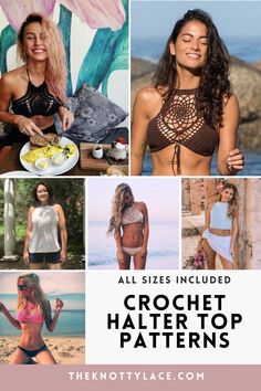 Get ready for summer with our Crochet Halter Top Patterns! Explore many styles, perfect for any summer look. Made for all sizes ranging from XS to 5XL, so everyone can join the fun! Patterns come with a video tutorial included, making it easy to follow. Embrace the summer vibe with a stylish halter neck design. Must save this Pin! Crochet Halter Top Pattern Free Easy, Crochet Halter Top Pattern Free, Crochet Halter Top Pattern, Halter Top Pattern, Crochet Halter Top, Get Ready For Summer, Fun Patterns