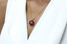 A vivid Garnet jewelry necklace is a gorgeous choice for a finishing touch to your style. A stylish piece from our selection of pendant necklaces for women with silhouettes to compliment you. A hexagon necklace with a remarkable simplicity that never goes out of style. A brilliant and luxurious jewelry piece. Finish is customizable, available in 14k yellow, rose and white gold With different necklace length choices Nickel Free and Tarnish Resistant Thoughtfully packaged with a fancy gift kit Pro Elegant Red Necklace With Square Pendant, Elegant Red Necklace With Rectangular Pendant, Chic Oval Pendant Necklace For Gift, Elegant Red Square Pendant Necklace, Elegant Square Pendant Necklace With Faceted Detail, Elegant Rectangular Pendant Necklace For Her, Chic Necklace With Rectangular Pendant For Gift, Chic Jewelry Flower Pendant As Gift, Chic Flower Pendant Jewelry For Gift