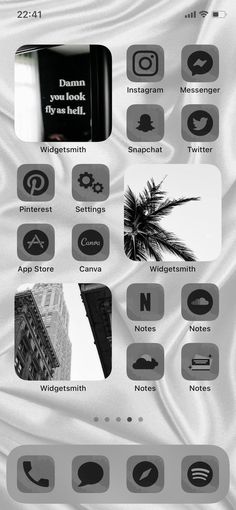 an iphone screen showing the icons for different types of things to see in this image