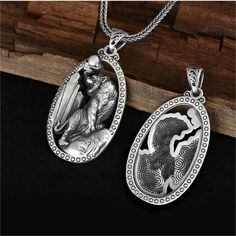 SYMBOL OF THE TIGERThe Tiger is known as the king of all beasts in China. The zodiac sign Tiger is a symbol of strength, exorcising evils, and braveness.SPECIFICATIONSMetal Type: 925 Sterling SilverStyle: VintageChain Length: 550 mm (21.7 in)Pendant Size: 54*17*18 mm (2.12*0.66*0.70 in)Pendant Weight: 22 gMADE WITH 925 STERLING SILVERAll of our pieces are handmade. It is the quality of our craftsmanship and the unique designs that help us to stand out from the crowd. We are proud to be different Tiger Zodiac, Chinese Tiger, Lucky Tiger, Tiger Crafts, Tiger Pendant, Beaded Bib Necklace, Vintage Punk, Anniversary Jewelry, Zodiac Necklaces