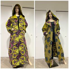 "Oversized Beautiful African print reversible jacket . Front pockets, fold over sleeves  Unisex  can fit some small.  Size M-XL 100% Cotton  Shoulder to hem 56\" rolled up sleeves" Afro Clothes, African Print Coat, Rolled Up Sleeves, Dress Ankara, African Outfits, African Print Dress Ankara, African Styles, African Clothes, Jacket With Pockets