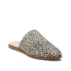 TOMS-Jade Mule - Women's Own the summer-chic vibe with the Jade mule from Toms. All-over dot prints create a playful effect on the almond-toe mule, enhanced with sustainable OrthoLite Eco X40 Hybrid insoles, made with 32% eco content. Summer Chic, Mules Shoes, Mule, Jade, Almond, Off White