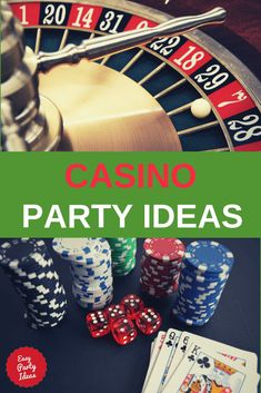 casino party ideas for adults and children to play in the game room or at home