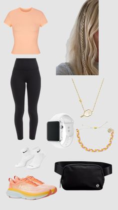 Orange outfit! 🧡 #like #likeitup #likeitup4more #likeandfollow #follow #orange #orangefit #athletic #hokas #pink #kendrascott #white Athletic School Outfits, Aesthetic Athletic Outfits, Orange Outfits, Walking Outfits, Mommy Outfits, Cute Country Outfits, Preppy Summer Outfits, Summer Outfits For Teens