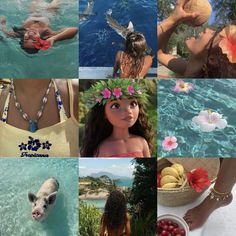 disney princess aesthetic princess layout inspo aesthetic pinterest moodboard moana summer Moana Drawing, Pinterest Moodboard, Aesthetic Princess, Princess Moana, Beach Pink