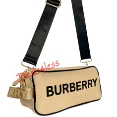 Burberry Crossbody Bag Pouch Dopp Kit Shaving Case Toiletries Gold Travel New New, Authentic Burberry Cosmetic Pouch From Burberry’s Beauty Line. Light Tan Fabric Exterior, Printed Center Wordmark, Black Piping Trim, Handle W/Debossed Wordmark, Back Wall Interior Slip Pocket, Gold Tone Hardware & Top Zip Closure. Folds Down Flat For Easy Storage. Your Go To Casual & Chic Bag For Life’s Daily Adventures! Beige Color, But Very Bright, Almost Gold. With Black Burberry Logo On The Front. 100% Authen Beige Pouch Baguette Bag With Dust Bag, Luxury Crossbody Shoulder Bag With Zipper Pouch, Luxury Beige Bags With Zipper Pouch, Luxury Beige Bag With Zipper Pouch, Burberry Crossbody Bag, Burberry Fragrance, Burberry Logo, Navy Bag, Wall Interior