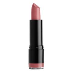 The NYX Professional Makeup Extra Creamy Round Lipstick is a classic lipstick for all occasions. The mineral-based emollient formula offers a beautiful velvet texture, saturated color and it resists wear and smudging. It?s your go-to lipstick in a jaw-dropping variety of shades. Size: 0.14 oz.  Color: 615A - Minimalism. Best Drugstore Lipstick, Pink Lyrics, Drugstore Lipstick, Nyx Lipstick, Creamy Lipstick, Best Lipsticks, Kissable Lips, Teeth Care, Lipstick Shades