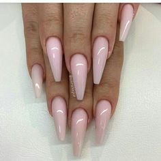 Nail Crush Light Pink Nails, Nail Polish Art, Pretty Nail Designs, Ballerina Nails, Glam Nails, Popular Nails