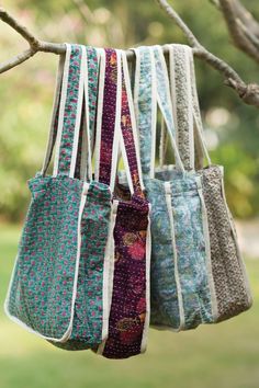 Market Tote Bag, Market Bags, West Bengal, Market Tote, Vintage Kantha, Women Artisans, Market Bag, Upcycled Vintage, Perfect Bag