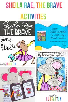 some books and activities for children to use in the library, including mouse bookmarks