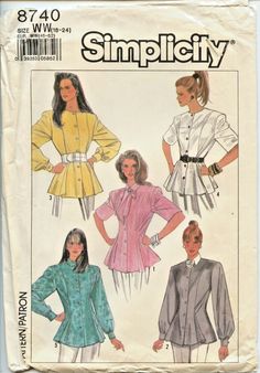 three women's blouses, one in yellow and the other in blue