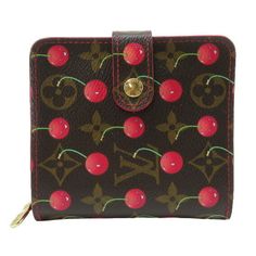 Louis Vuitton Cherry Zip Wallet Takashi Murakami Cherry Brown W Approx. 10cm H Approx. 11cm D Approx. 3cm Cherry Brown, Bags Louis Vuitton, Takashi Murakami, Zip Wallet, Louis Vuitton Bags, Brown Color, Louis Vuitton Bag, Cherry, Louis Vuitton