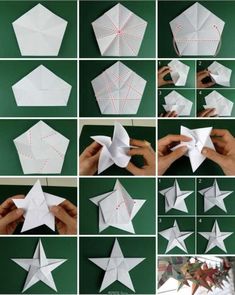 how to make an origami star out of paper - step by step instructions