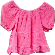 Hayden Smocked Girls Babydoll Top