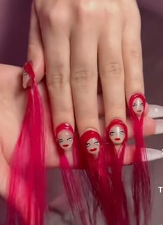 #uglynails Horrible Nail Designs, Ugliest Nails Ever, Funny Nails Design Hilarious, Long Ugly Nails, Ugly Nails Acrylic, Funny Acrylic Nails, Worst Nails Ever, Ugly Nails Fail