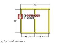 the measurements for an outdoor water pump