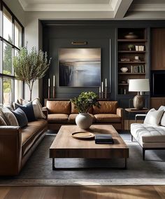 a living room filled with lots of furniture