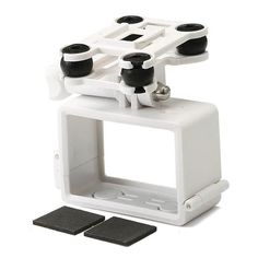 an image of a white camera holder